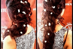 Braiding with flowers